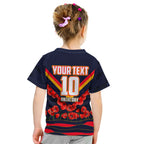 Personalised Adelaide Crows ANZAC Kid T Shirt Military Remembrance Australian Football Mascot Camouflage