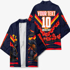 Personalised Adelaide Crows ANZAC Kimono Military Remembrance Australian Football Mascot Camouflage