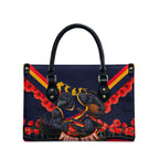 Personalised Adelaide Crows ANZAC Leather Bag Military Remembrance Australian Football Mascot Camouflage