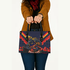 Personalised Adelaide Crows ANZAC Leather Bag Military Remembrance Australian Football Mascot Camouflage