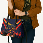Personalised Adelaide Crows ANZAC Leather Bag Military Remembrance Australian Football Mascot Camouflage