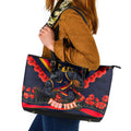 Personalised Adelaide Crows ANZAC Leather Tote Bag Military Remembrance Australian Football Mascot Camouflage