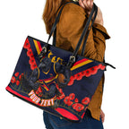 Personalised Adelaide Crows ANZAC Leather Tote Bag Military Remembrance Australian Football Mascot Camouflage