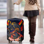 Personalised Adelaide Crows ANZAC Luggage Cover Military Remembrance Australian Football Mascot Camouflage