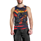 Personalised Adelaide Crows ANZAC Men Tank Top Military Remembrance Australian Football Mascot Camouflage