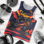 Personalised Adelaide Crows ANZAC Men Tank Top Military Remembrance Australian Football Mascot Camouflage