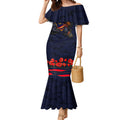 Personalised Adelaide Crows ANZAC Mermaid Dress Military Remembrance Australian Football Mascot Camouflage