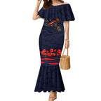 Personalised Adelaide Crows ANZAC Mermaid Dress Military Remembrance Australian Football Mascot Camouflage