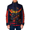 Personalised Adelaide Crows ANZAC Padded Jacket Military Remembrance Australian Football Mascot Camouflage