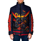 Personalised Adelaide Crows ANZAC Padded Jacket Military Remembrance Australian Football Mascot Camouflage