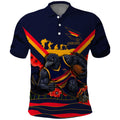 Personalised Adelaide Crows ANZAC Polo Shirt Military Remembrance Australian Football Mascot Camouflage