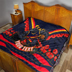 Personalised Adelaide Crows ANZAC Quilt Military Remembrance Australian Football Mascot Camouflage