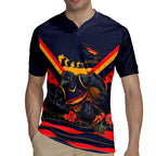 Personalised Adelaide Crows ANZAC Rugby Jersey Military Remembrance Australian Football Mascot Camouflage