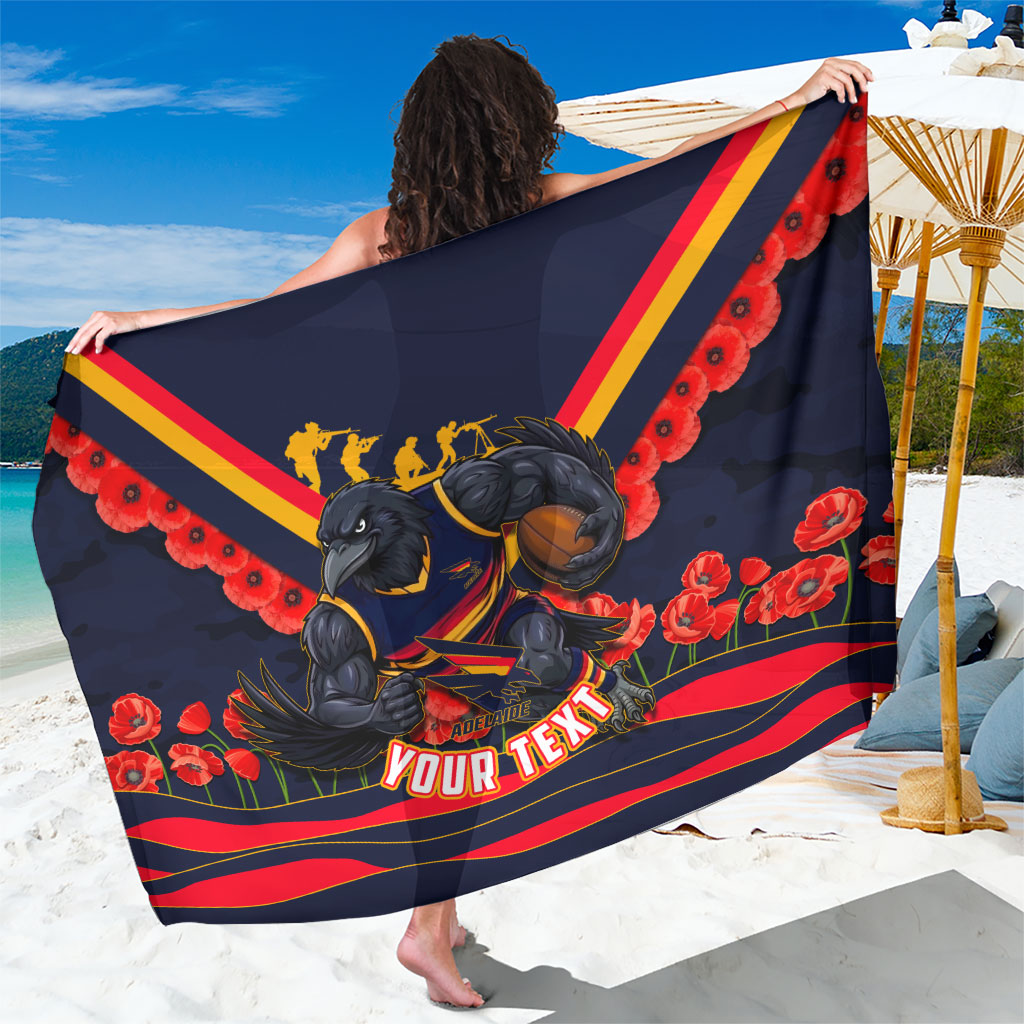 Personalised Adelaide Crows ANZAC Sarong Military Remembrance Australian Football Mascot Camouflage