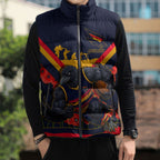 Personalised Adelaide Crows ANZAC Sleeveless Puffer Jacket Military Remembrance Australian Football Mascot Camouflage