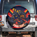 Personalised Adelaide Crows ANZAC Spare Tire Cover Military Remembrance Australian Football Mascot Camouflage