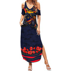 Personalised Adelaide Crows ANZAC Summer Maxi Dress Military Remembrance Australian Football Mascot Camouflage