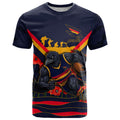 Personalised Adelaide Crows ANZAC T Shirt Military Remembrance Australian Football Mascot Camouflage