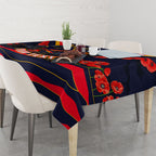 Personalised Adelaide Crows ANZAC Tablecloth Military Remembrance Australian Football Mascot Camouflage