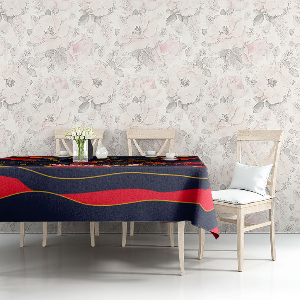 Personalised Adelaide Crows ANZAC Tablecloth Military Remembrance Australian Football Mascot Camouflage