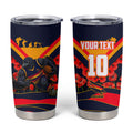 Personalised Adelaide Crows ANZAC Tumbler Cup Military Remembrance Australian Football Mascot Camouflage