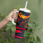 Personalised Adelaide Crows ANZAC Tumbler With Handle Military Remembrance Australian Football Mascot Camouflage