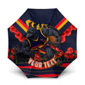 Personalised Adelaide Crows ANZAC Umbrella Military Remembrance Australian Football Mascot Camouflage