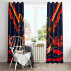 Personalised Adelaide Crows ANZAC Window Curtain Military Remembrance Australian Football Mascot Camouflage