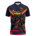 Personalised Adelaide Crows ANZAC Zipper Polo Shirt Military Remembrance Australian Football Mascot Camouflage