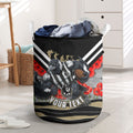Personalised Collingwood Magpies ANZAC Laundry Basket Military Remembrance Australian Football Mascot Camouflage