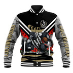 Personalised Collingwood Magpies ANZAC Baseball Jacket Military Remembrance Australian Football Mascot Camouflage