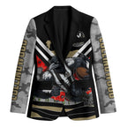 Personalised Collingwood Magpies ANZAC Blazer Military Remembrance Australian Football Mascot Camouflage