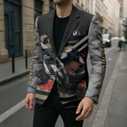 Personalised Collingwood Magpies ANZAC Blazer Military Remembrance Australian Football Mascot Camouflage