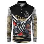Personalised Collingwood Magpies ANZAC Button Sweatshirt Military Remembrance Australian Football Mascot Camouflage