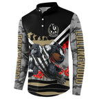 Personalised Collingwood Magpies ANZAC Button Sweatshirt Military Remembrance Australian Football Mascot Camouflage