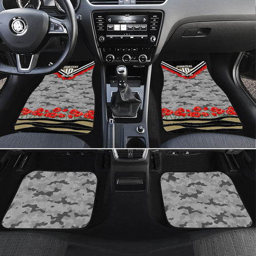 Personalised Collingwood Magpies ANZAC Car Mats Military Remembrance Australian Football Mascot Camouflage