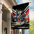 Personalised Collingwood Magpies ANZAC Garden Flag Military Remembrance Australian Football Mascot Camouflage