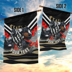 Personalised Collingwood Magpies ANZAC Garden Flag Military Remembrance Australian Football Mascot Camouflage
