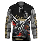 Personalised Collingwood Magpies ANZAC Hockey Jersey Military Remembrance Australian Football Mascot Camouflage