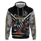 Personalised Collingwood Magpies ANZAC Hoodie Military Remembrance Australian Football Mascot Camouflage