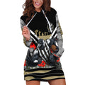 Personalised Collingwood Magpies ANZAC Hoodie Dress Military Remembrance Australian Football Mascot Camouflage