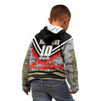 Personalised Collingwood Magpies ANZAC Kid Hoodie Military Remembrance Australian Football Mascot Camouflage