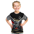 Personalised Collingwood Magpies ANZAC Kid T Shirt Military Remembrance Australian Football Mascot Camouflage