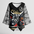 Personalised Collingwood Magpies ANZAC Kimono Sleeve Blouse Military Remembrance Australian Football Mascot Camouflage