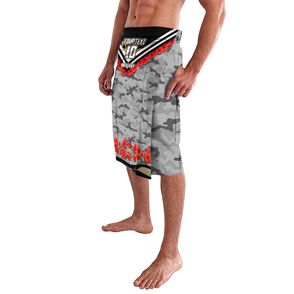 Personalised Collingwood Magpies ANZAC Lavalava Military Remembrance Australian Football Mascot Camouflage