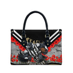 Personalised Collingwood Magpies ANZAC Leather Bag Military Remembrance Australian Football Mascot Camouflage