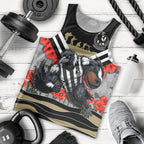 Personalised Collingwood Magpies ANZAC Men Tank Top Military Remembrance Australian Football Mascot Camouflage