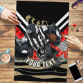 Personalised Collingwood Magpies ANZAC Puzzle Military Remembrance Australian Football Mascot Camouflage