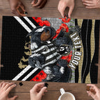Personalised Collingwood Magpies ANZAC Puzzle Military Remembrance Australian Football Mascot Camouflage