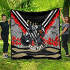 Personalised Collingwood Magpies ANZAC Quilt Military Remembrance Australian Football Mascot Camouflage